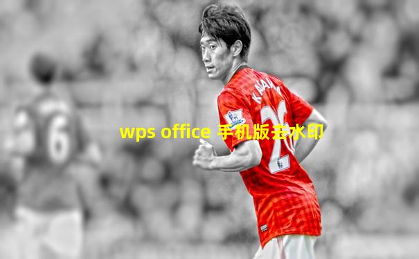 wps office 手机版去水印